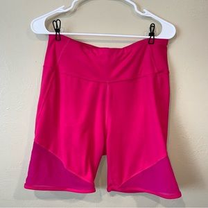 C&C sport hot pink mesh biker shorts XL